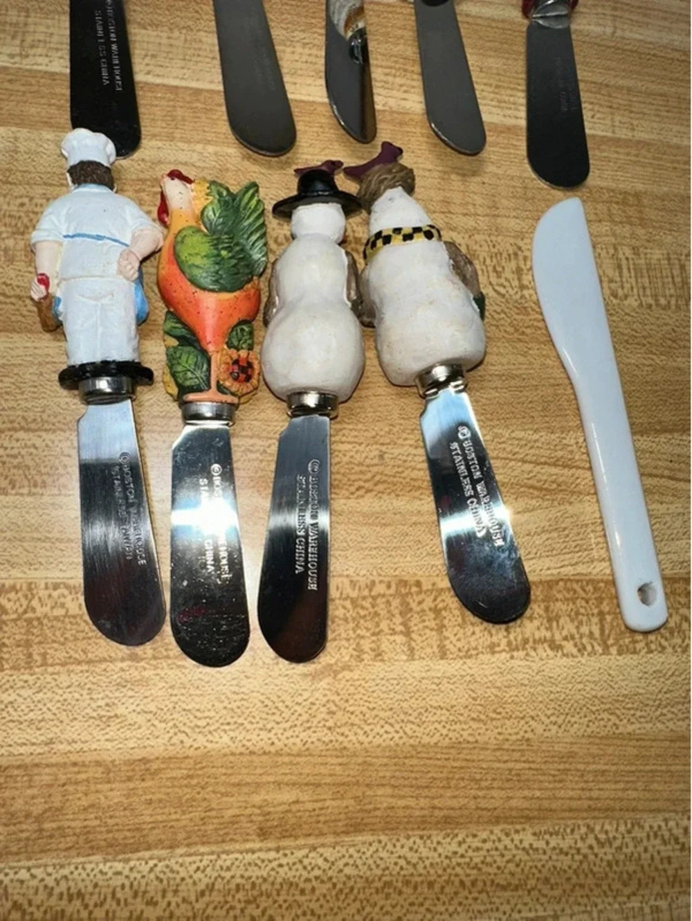 Vintage Collection 9 Novelty Cheese Spreader Knives